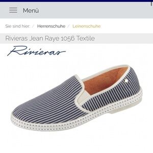 Rivieras Jean Raye 1056 Canvas Striped Loafer